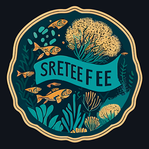 save the reef sticker vector art