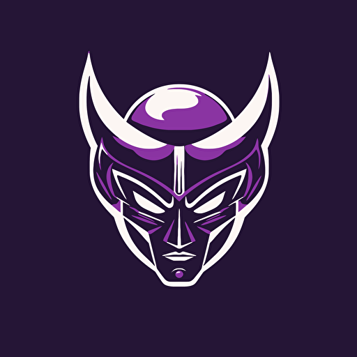 Minimalistic logo, Frieza, Vector