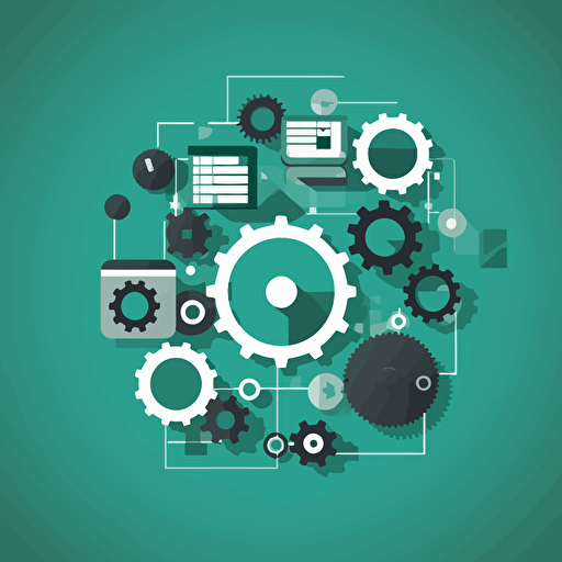 software integration vector art