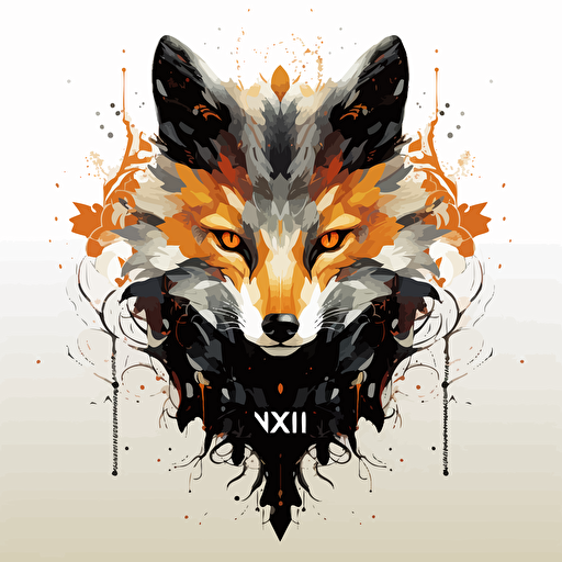 iconic modern pictorial of "NOX", black vector, white background