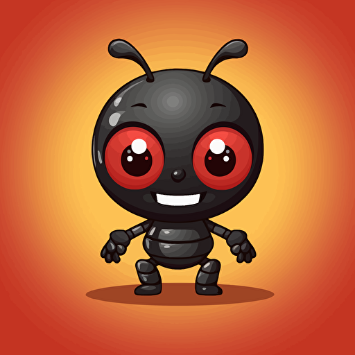 cute ant kawaii style, vector clipart