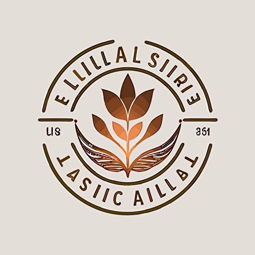 a simple ciurcular logo for a health and wellness committe, simple, vector