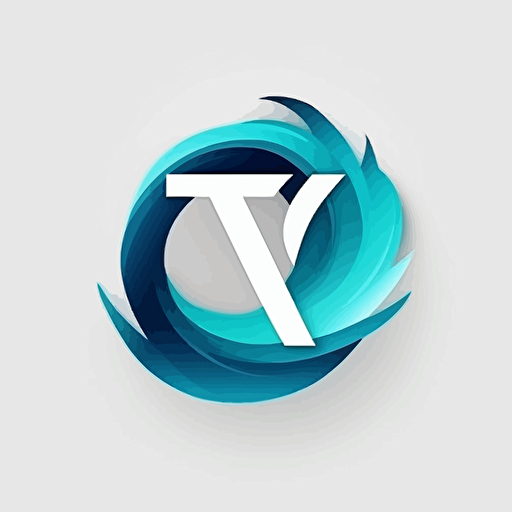 logo vague, dynamique, without lettre T, vectoriel