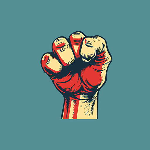 fist simple vector style