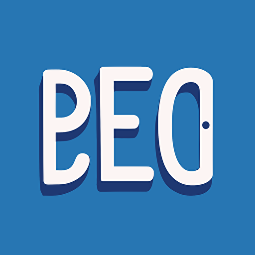 a simple logo with the word "fred", vector, monospaced coding font, blue foreground, white background