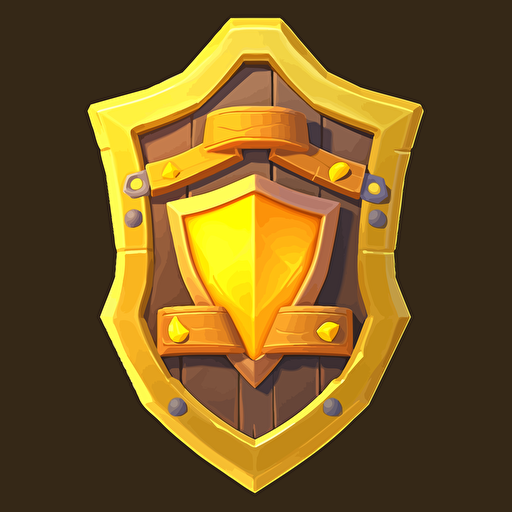 a illustrated gold border, vectorized, clash royale style,