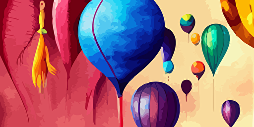watercolor circus, vector