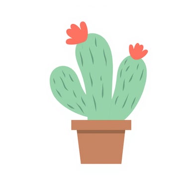 a cactus with a flower