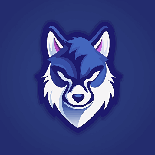 a vector sports logo for team name “The wolf Sharks”. Make it a shark with fur, wolf ears, wolf nose and wolf teeth : wolf : Sharks :