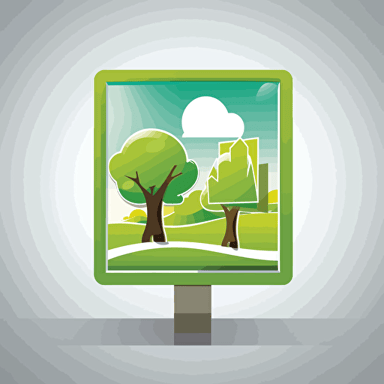 Icon, "Outdoor advertising design", vector style,