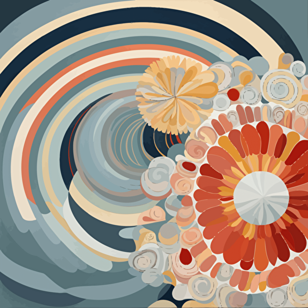 hilma klint painting vector art no shading