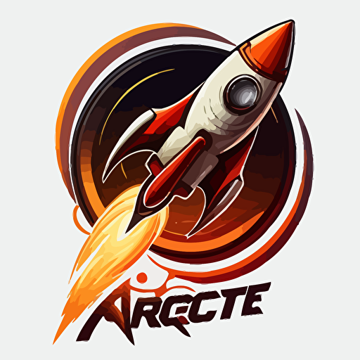 vector rocket logo, design software, vector