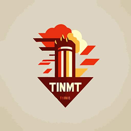 minimal vector logo design using TNT Dynamite for a trading company