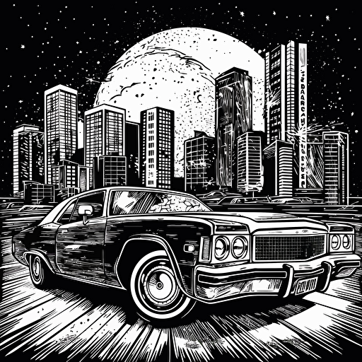 designed as a black and white gta style drawing, vector art, hd, details with circle