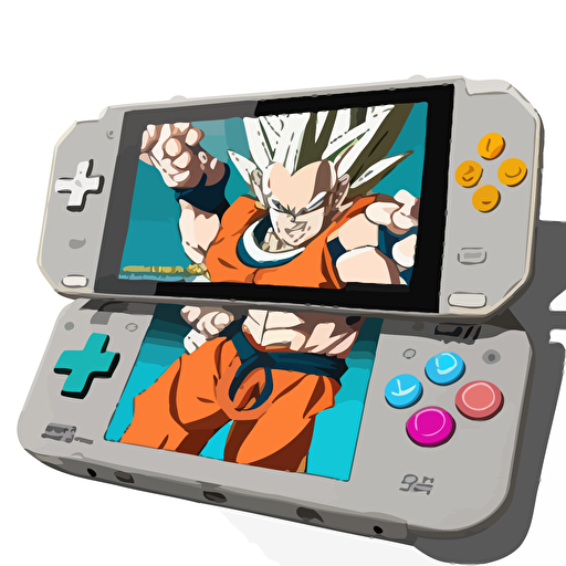 scouter dragon ball vectorial style mobile videogame