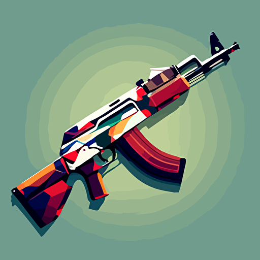 AK-47, vector illustration
