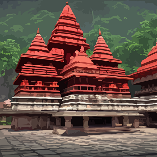 beautiful kamakhya temple guwahati hindu archiitecture vue 3d render v ray unreal engine hdr cinematic lighting wide angle shot 8 k textures high resolution lot details
