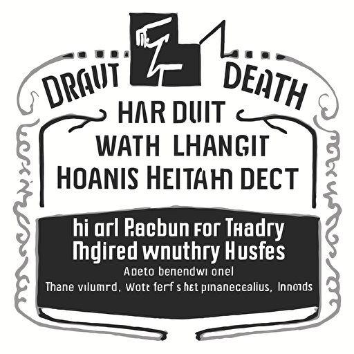 "Hart durch d n Wind", vector logo of a Steel loving triathlets company, pop art style, basquiat