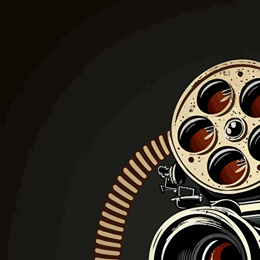 logo for film camera vector design