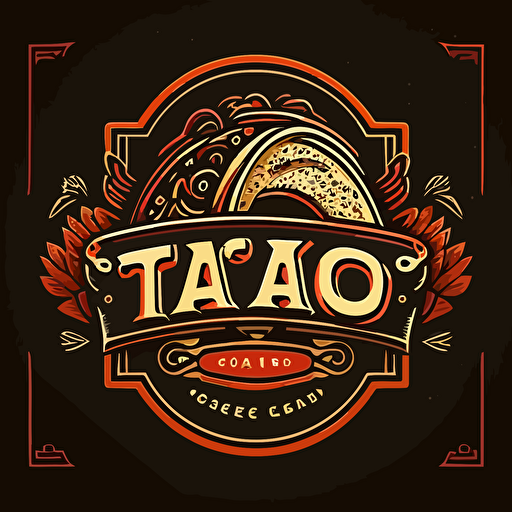 taco, logo, vector, illustration,