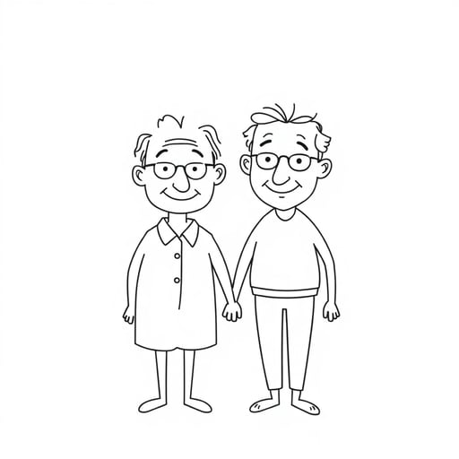 an elderly couple