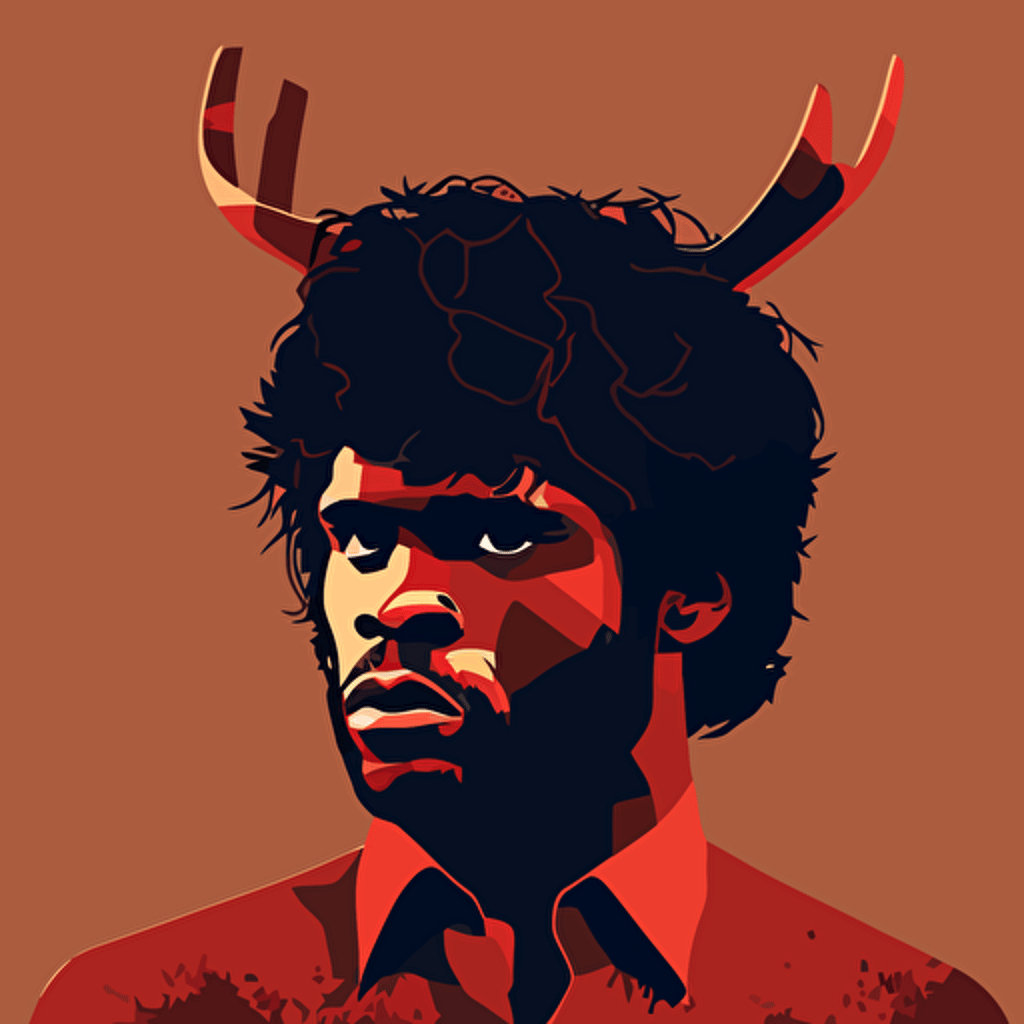 vector art james brown as a moose