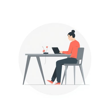 a person working on a 