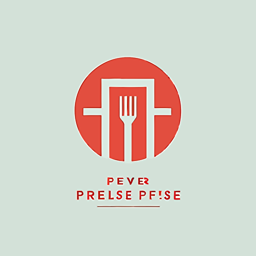 a flat vector logo for a meal prep service for fitness enthusiasts, minimal, by Paul Rand, De Stijl, vector, symbol