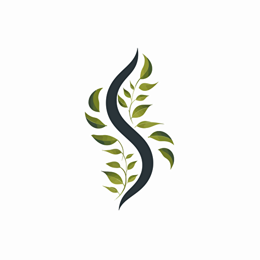 basic logo dna and plant vector