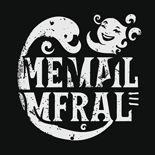 mermaid, logo, vector, simple, happy, love