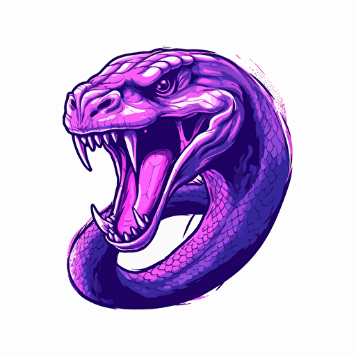 vector logo mamba snake purple png