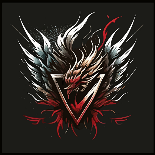 a creative symbol that represents strength and victory, 2d vector