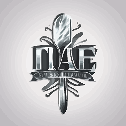 Logo vector illustration of ice and stainless steel