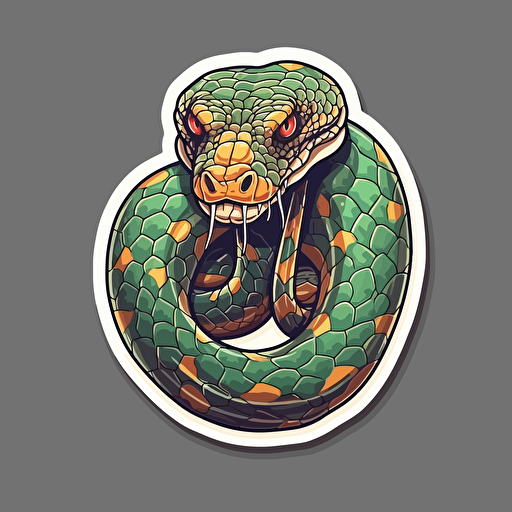 vector snake sticker