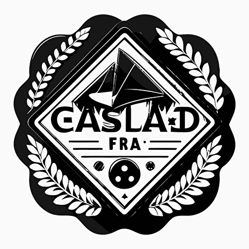 award logo, board games, simple vector, black and white