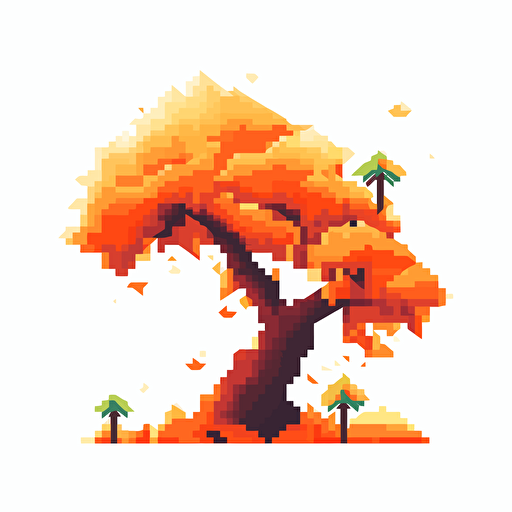 Vectored Pixel style design based on the the 80's Game California games