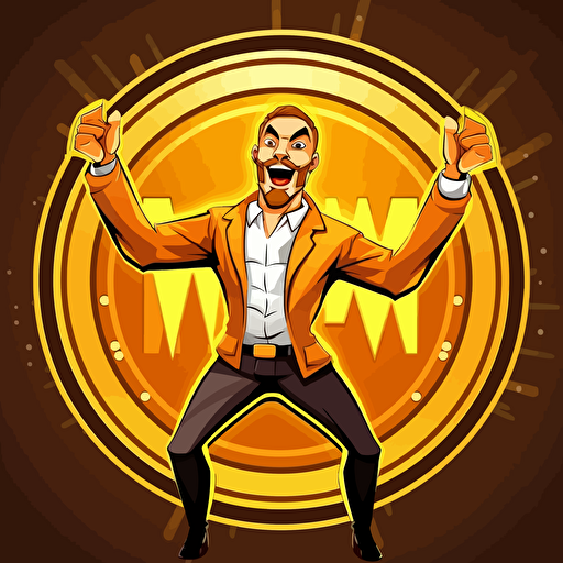 meme token crypto logo, vector, viral, luxury, funny, catching,