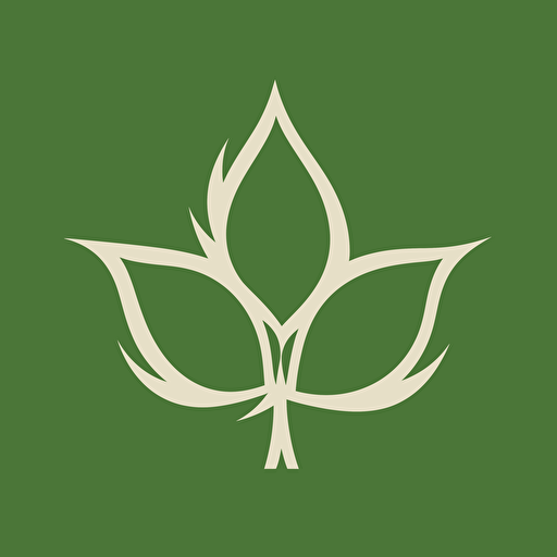 a logo for a brand called ReFashioned, leaf, recycle, green, vector, symobic, minimal, by Paul Rand