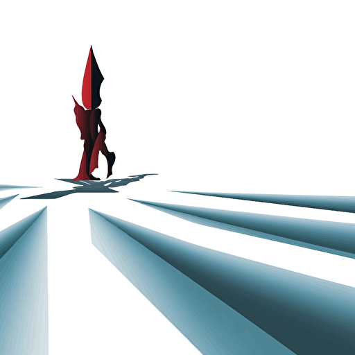 sharp blades, on floor sticking up, 2d, vector art, simple colors, on white background