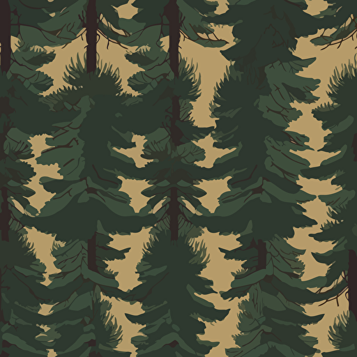 vector pine tree pattern 2D repeating wallpaper