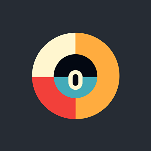 a flat vector logo for privacy company, minimal, by Paul Rand, De Stijl, vector, symbol