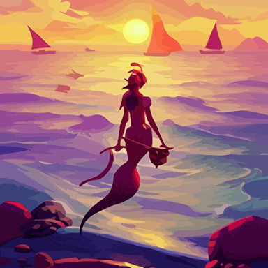 painting mermaid treasure sea thieves game avatar hero smooth face median photoshop filter cutout vector behance hd jesper ejsing rhads makoto shinkai lois van baarle ilya kuvshinov rossdraws global illumination