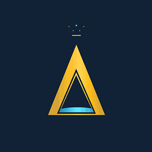very simple basic no detail vector line drawing solid sleek and modern logo for TideLight using the initials "TL" combined creatively, representing both the ocean and LED technology, blue and golden yellow. keep it very simple