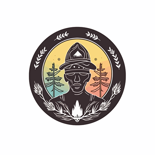 a emblem design for a trades business, tradie, clean, mindful mental health, vector