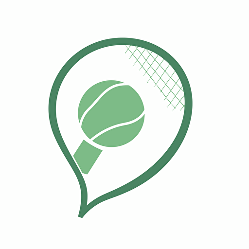 simple vector logo::1 my tennis time firm , detailed, white background