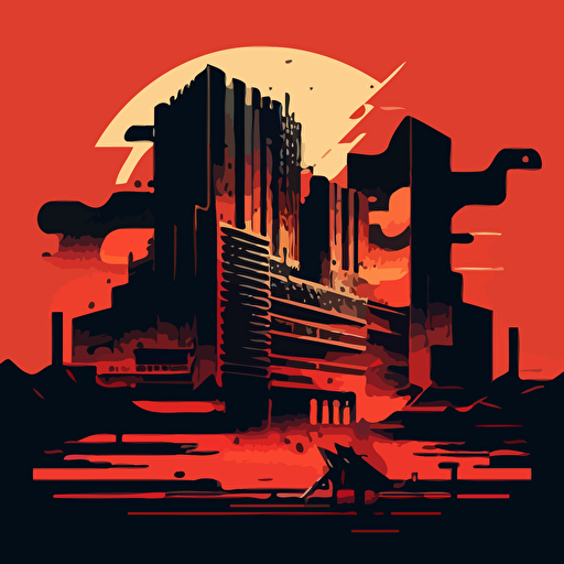 make a techno design brutalist style vector