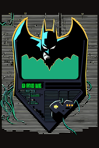 1989 batman, vector logo, vector art, simple, cartoon, 2d,