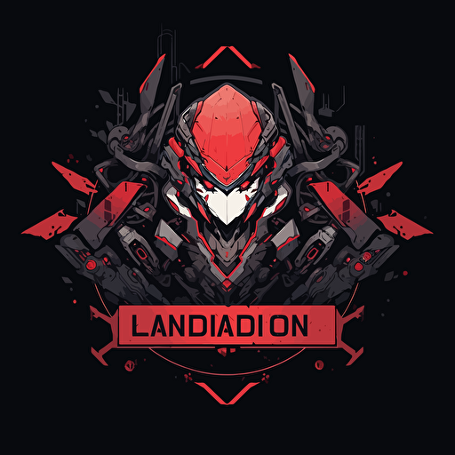 abandon labs logo, vector, red and black, video game company, web3