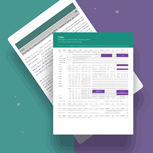a json message status, a excel report, and a maintenance page html , minimalistic, vector