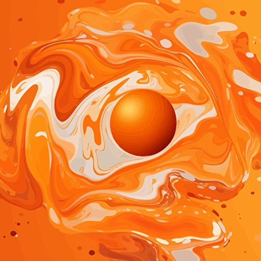 orange, vector art, marble background,